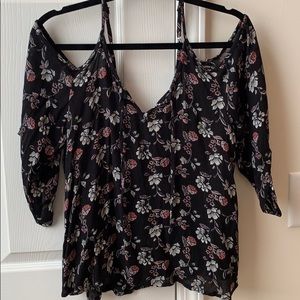 Off the shoulder floral top